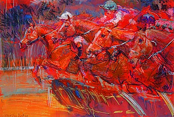 CLARE EVA BURTON - Jump Racing prints